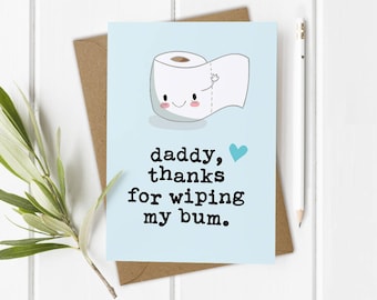 First 1st Fathers Day Card, Funny Fathers Day Card, Custom Dad Card, 1st Fathers Day Gift from Son
