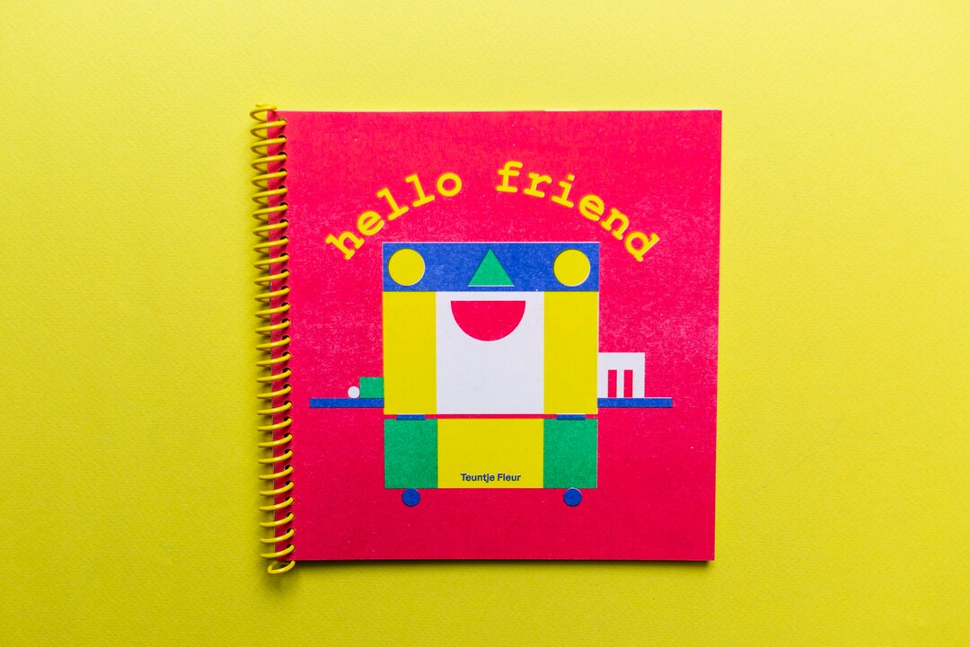 Hello Riso Book Hello Friend Risograph Zine Risoprinted |abstract Shapes, Primary ...