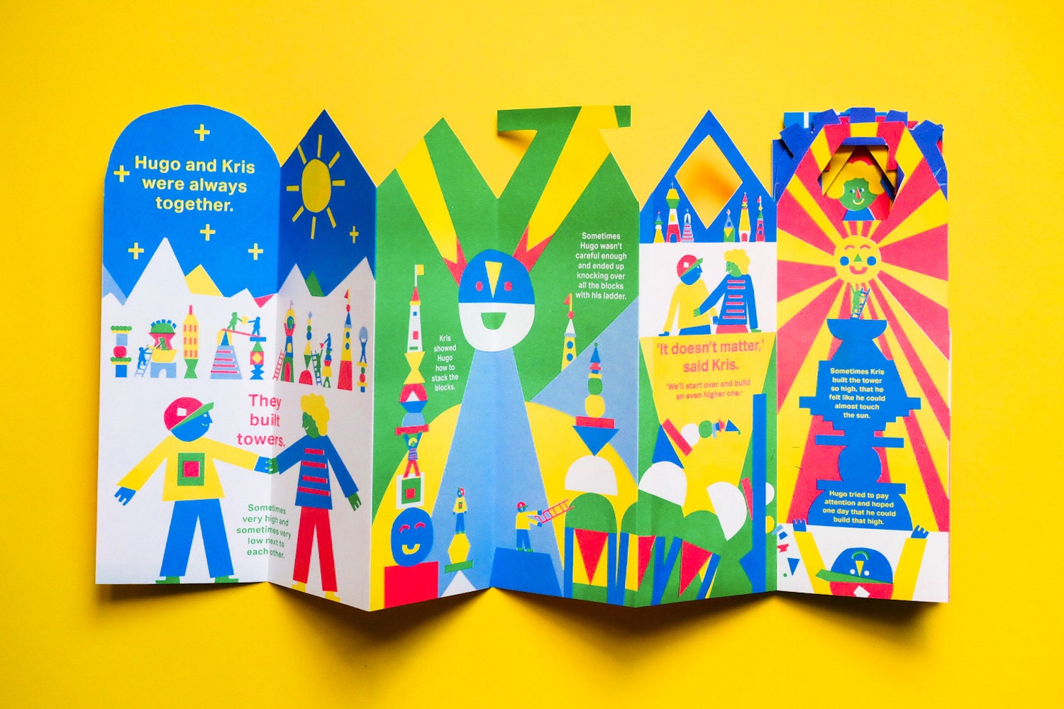 I SEE YOU Risograph Zine Kidszine |Picture book, childerensbook, primary colors, illustration, graphic art , riso zine, typography