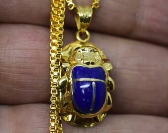 エジプトのホールマーク付き18カラットゴールドの魅力的な