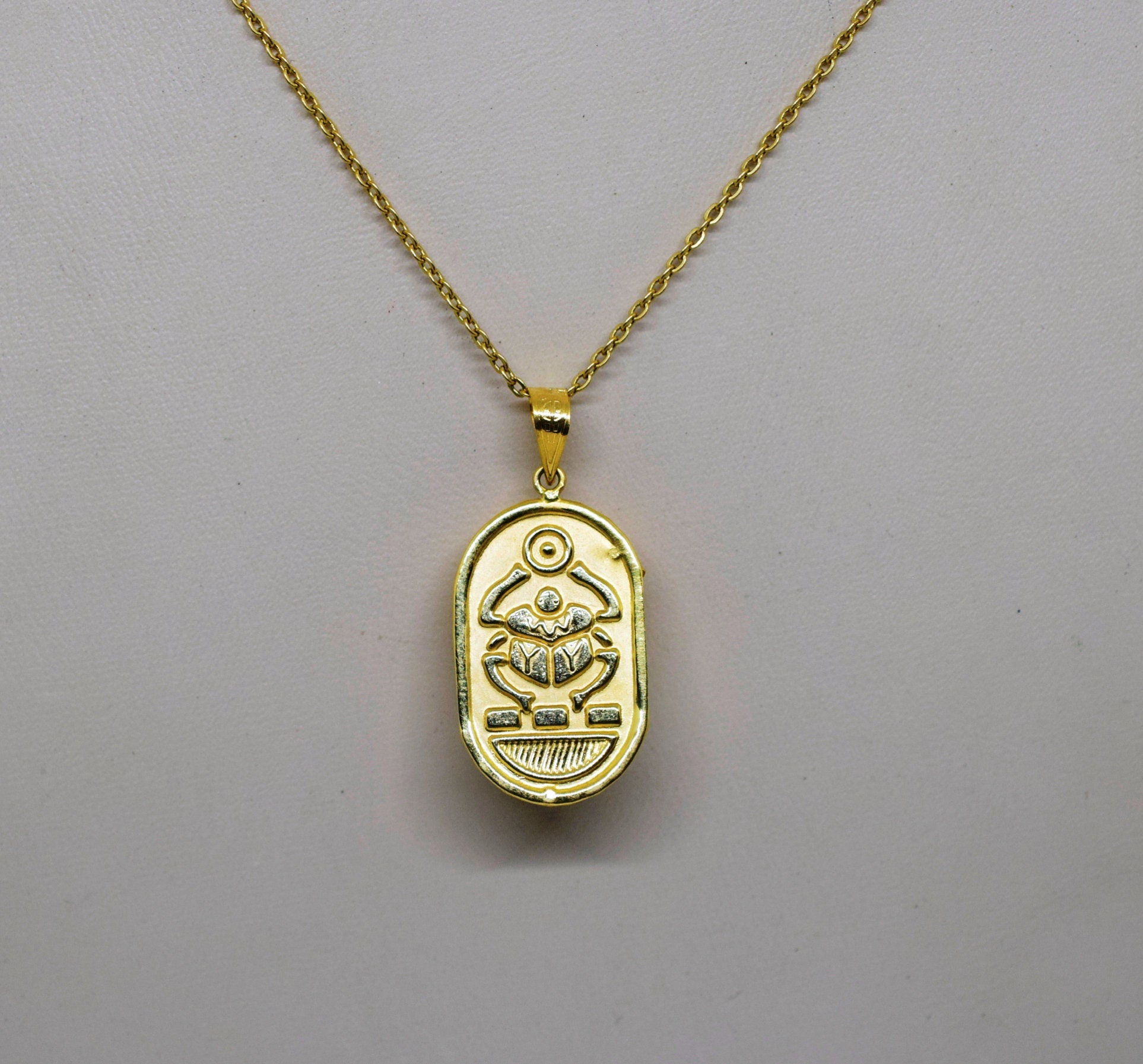Egyptian Hallmark 18 Karat Gold Fascinating Pendant Opal - Etsy