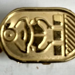 Fascinating Hallmark 18 K. Gold charm pendant Egypt Pharao's Luck Scarab image 4