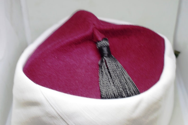 Fez Authentic Azhari Hat,Shiek Emama عمة IMAM Quran ISLAM Qari specialtailor's image 5