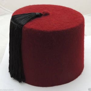 Fez Authentic Turkish-Ottoman Hat,Tarboosh Special orders Red ,Black Tassel Special Tailor in Egypt (specialtailor)'s Fast Shipping