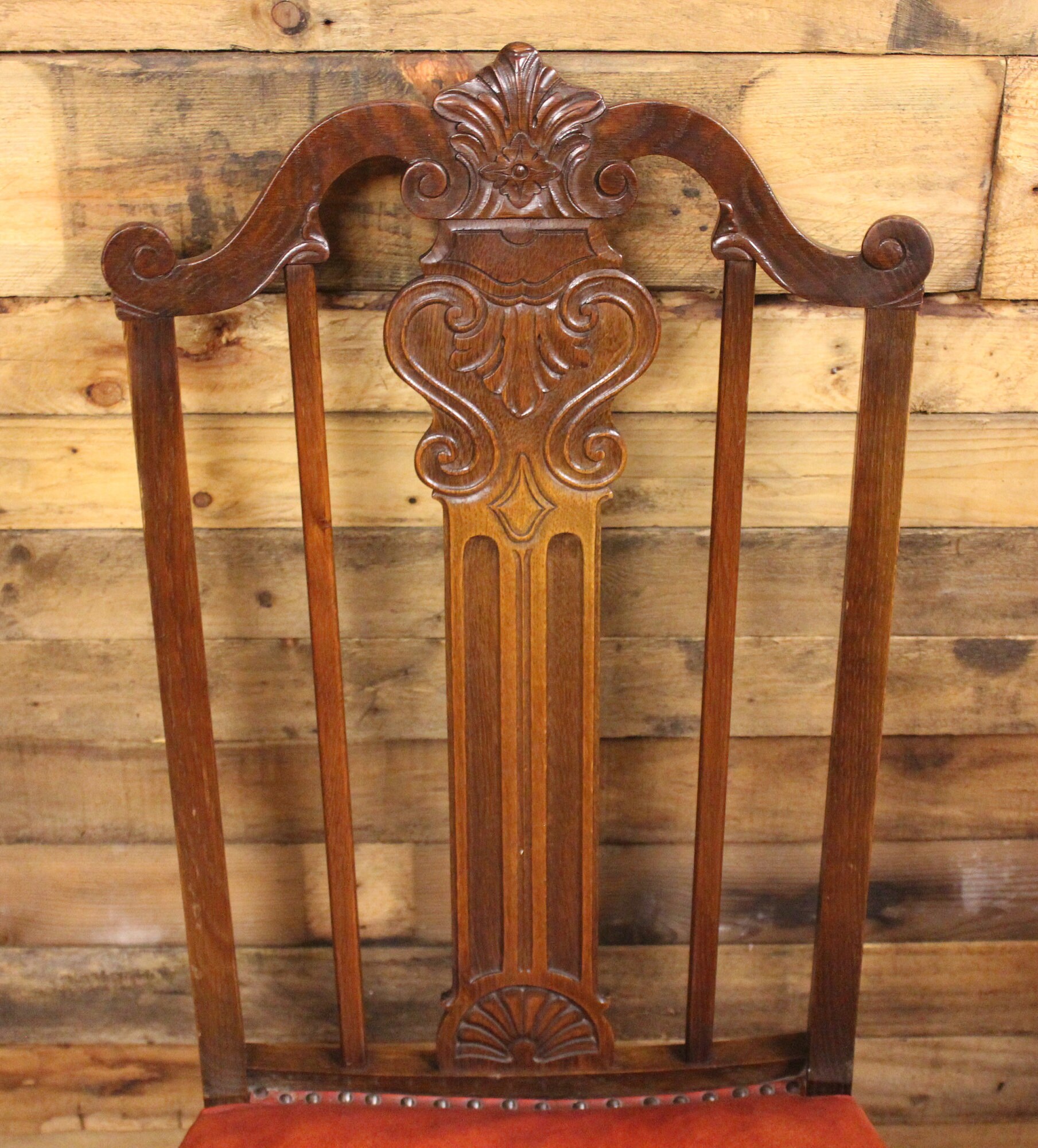 Conjunto de ocho sillas de comedor edwardianas de roble | Etsy