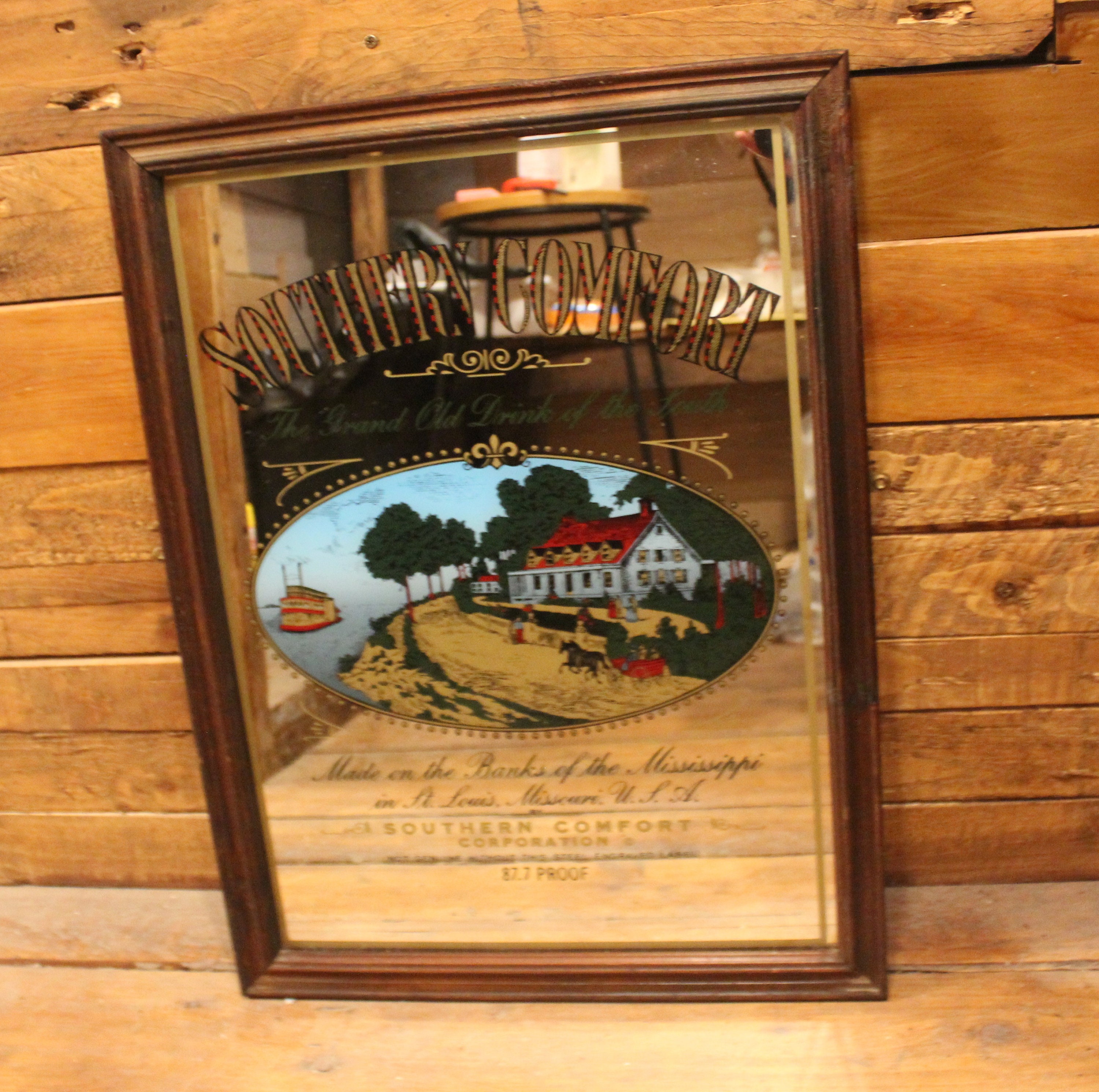 Large Southern Comfort Pub Mirror Etsy