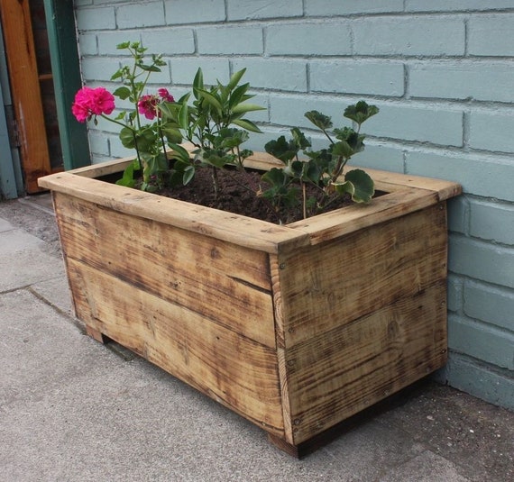 Handmade Reclaimed Wooden Planter Boxes for Indoor or Outdoor Etsy