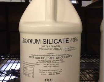 Sodium Silicate 40% (Water Glass) 1 gallon.