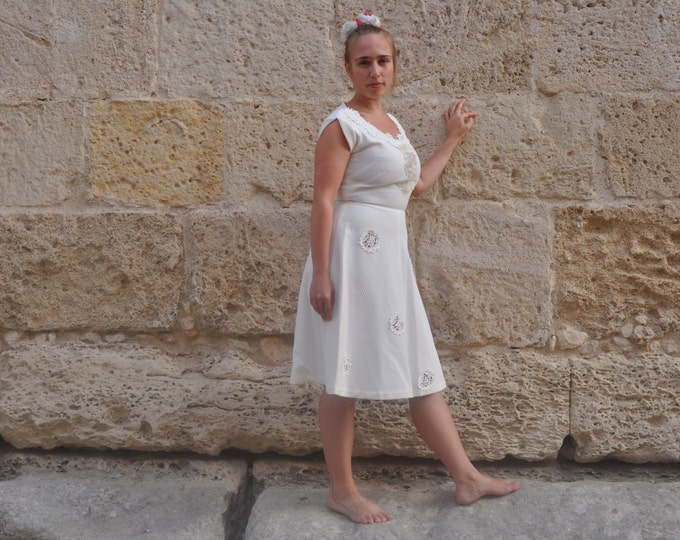 Vintage short wedding dress