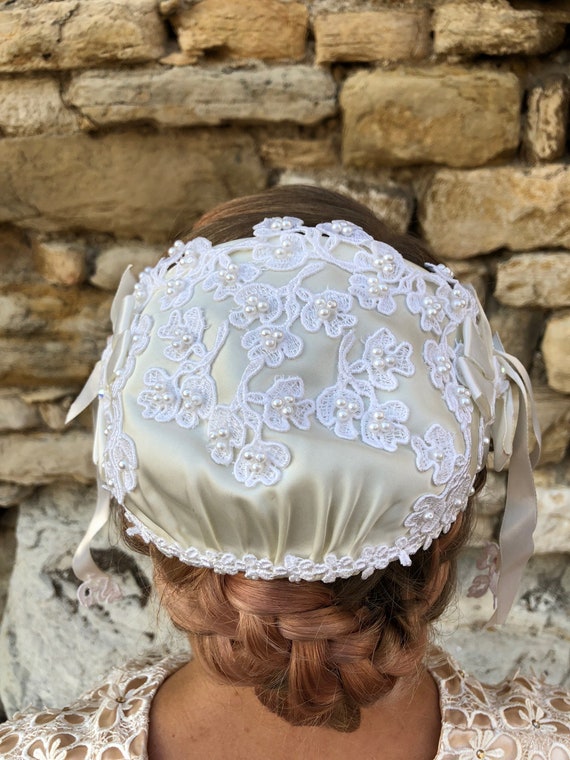 Vintage bridal headpiece - image 5