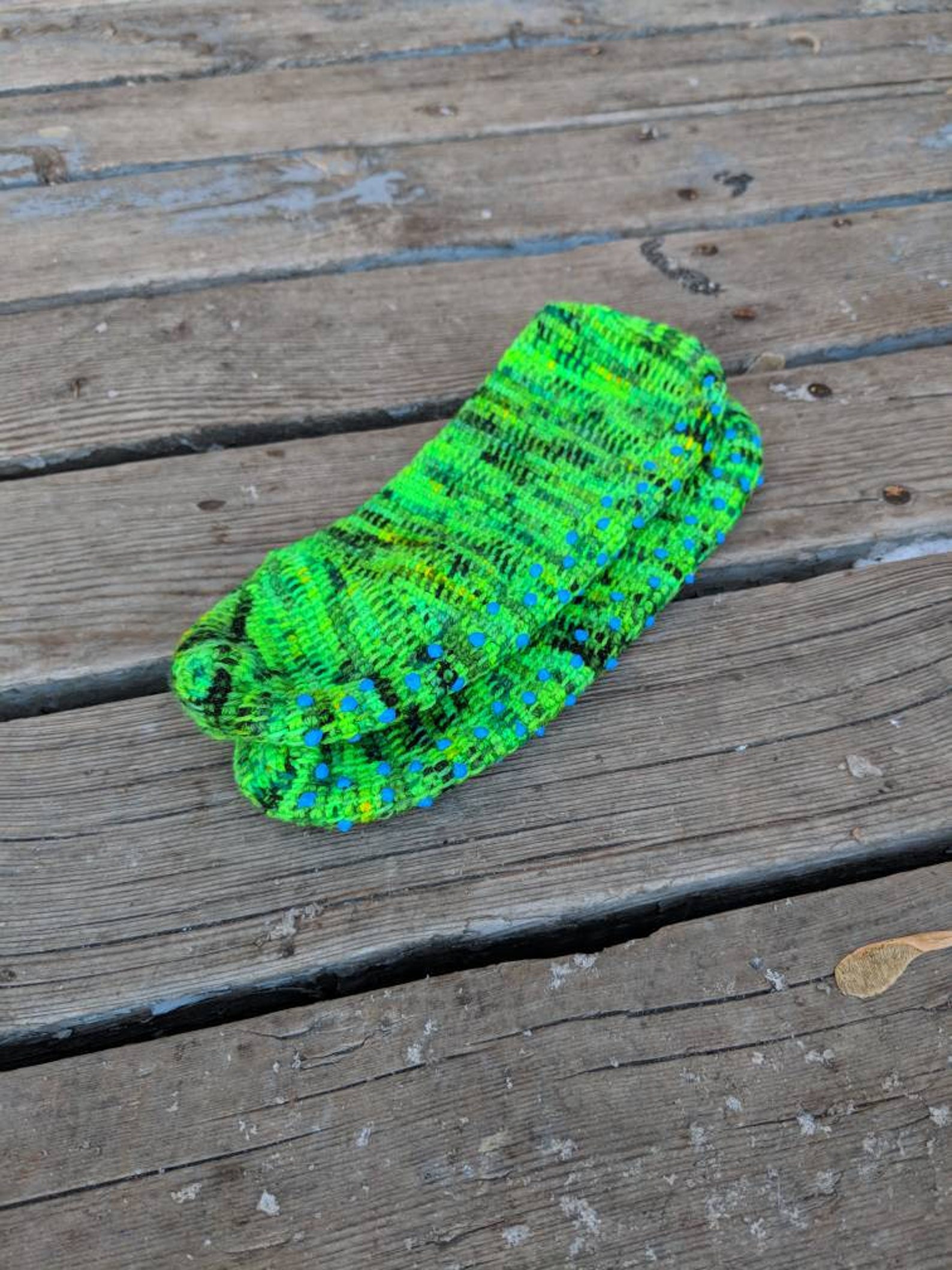 crochet slippers, size small, merino wool, slipper socks, house shoes, non slip, lime green, tunisian, slip ons, ballet flats,