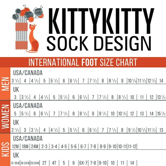 Slipper Size Chart