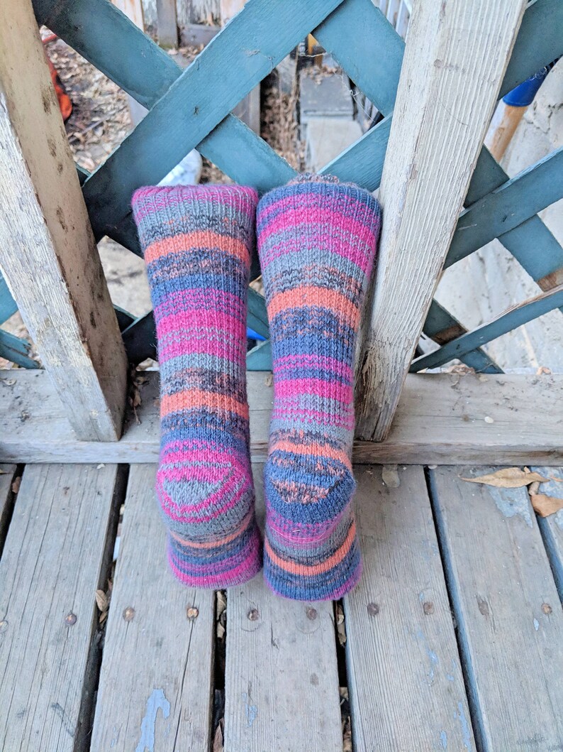 Magic Loop Beginner Sock Knitting Pattern DIY Tutorial PDF Etsy