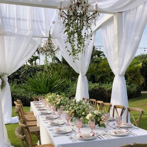 Wedding table decor floral arrangement 24 luxury wrapped porcelain vases. image 4