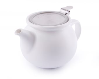 Teapot for One with Integral Infuser.