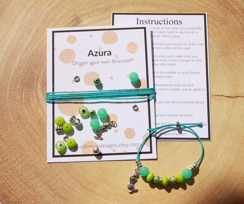 Christmas Gift Children/'s Craft Kit DIY Bracelet Kit Stocking Stuffer Beaded Bracelet Kit Make your own Bracelet Stocking Filler