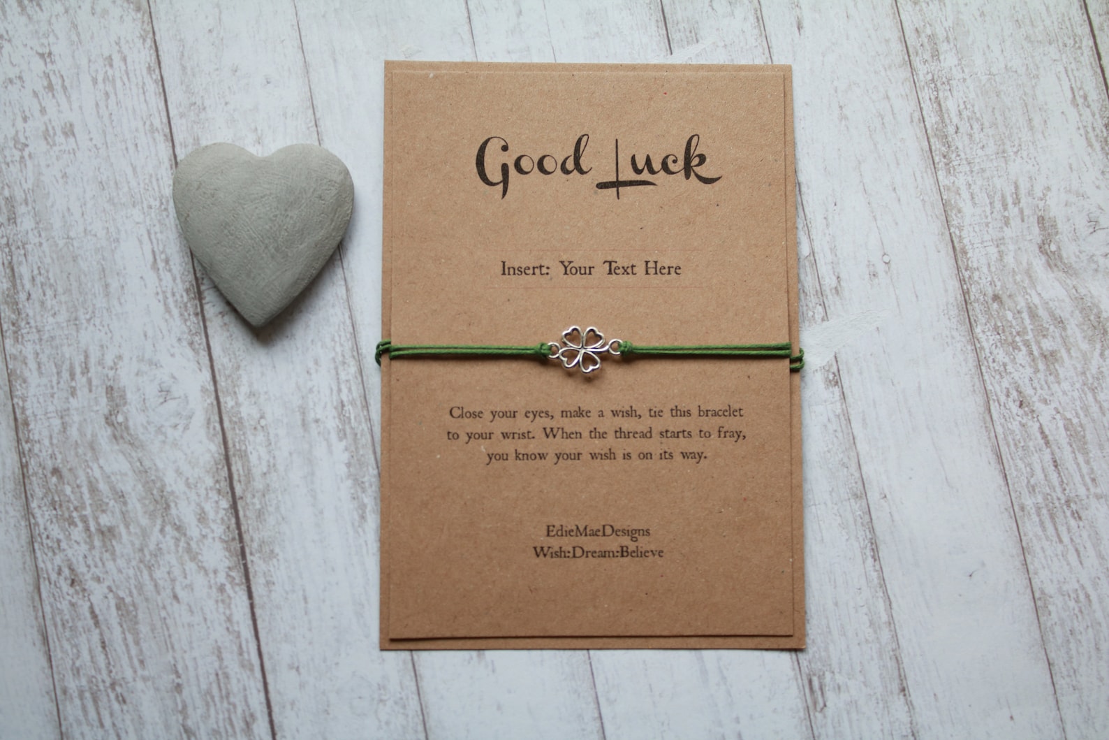 Personalised Good Luck Card Good Luck Personalised Gift Etsy