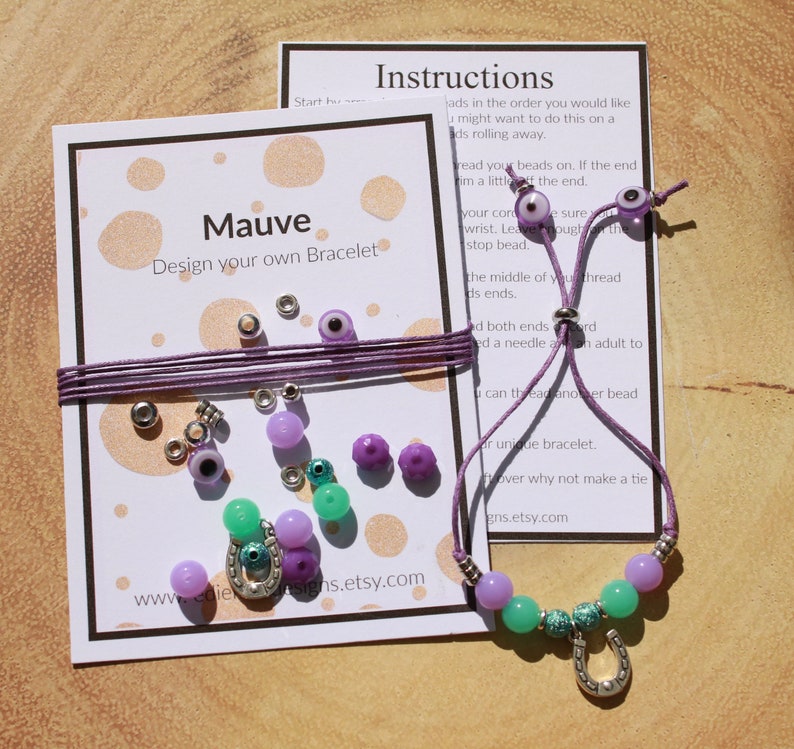 Christmas Gift Children/'s Craft Kit DIY Bracelet Kit Stocking Stuffer Beaded Bracelet Kit Make your own Bracelet Stocking Filler