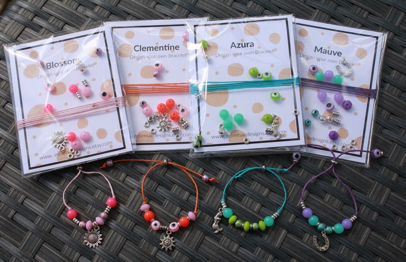 Christmas Gift Children/'s Craft Kit DIY Bracelet Kit Stocking Stuffer Beaded Bracelet Kit Make your own Bracelet Stocking Filler