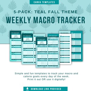 Wöchentlicher Makros Tracker / Planer zum Ausdrucken
