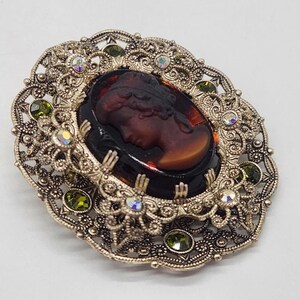 W Germany Cameo Brooch - Etsy