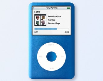 Apple iPod Classic 256GB ブルー taptic mod Evolution of my