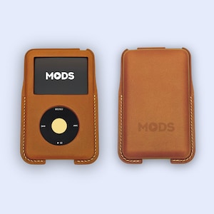 Custodia in pelle fatta a mano per iPod Classic Video 5° 6° 7°
