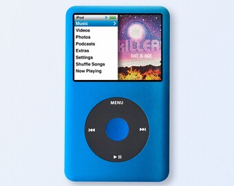 Apple iPod Classic 第7世代 ブルー SDXCカード、カスタム