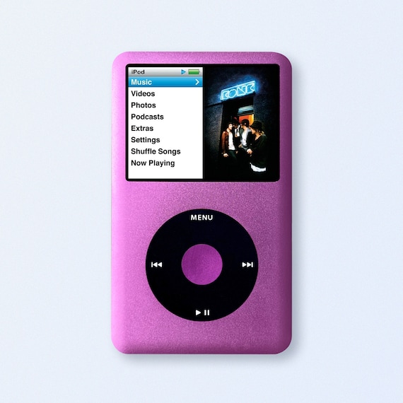Purple Apple Ipod Classic 7th Gen, Upgraded SDXC, Custom Media