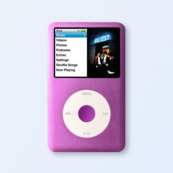 Apple iPod Classic 7th Gen Purple Upgraded with SDXC Card, Custom Media Player 128GB to 2TB