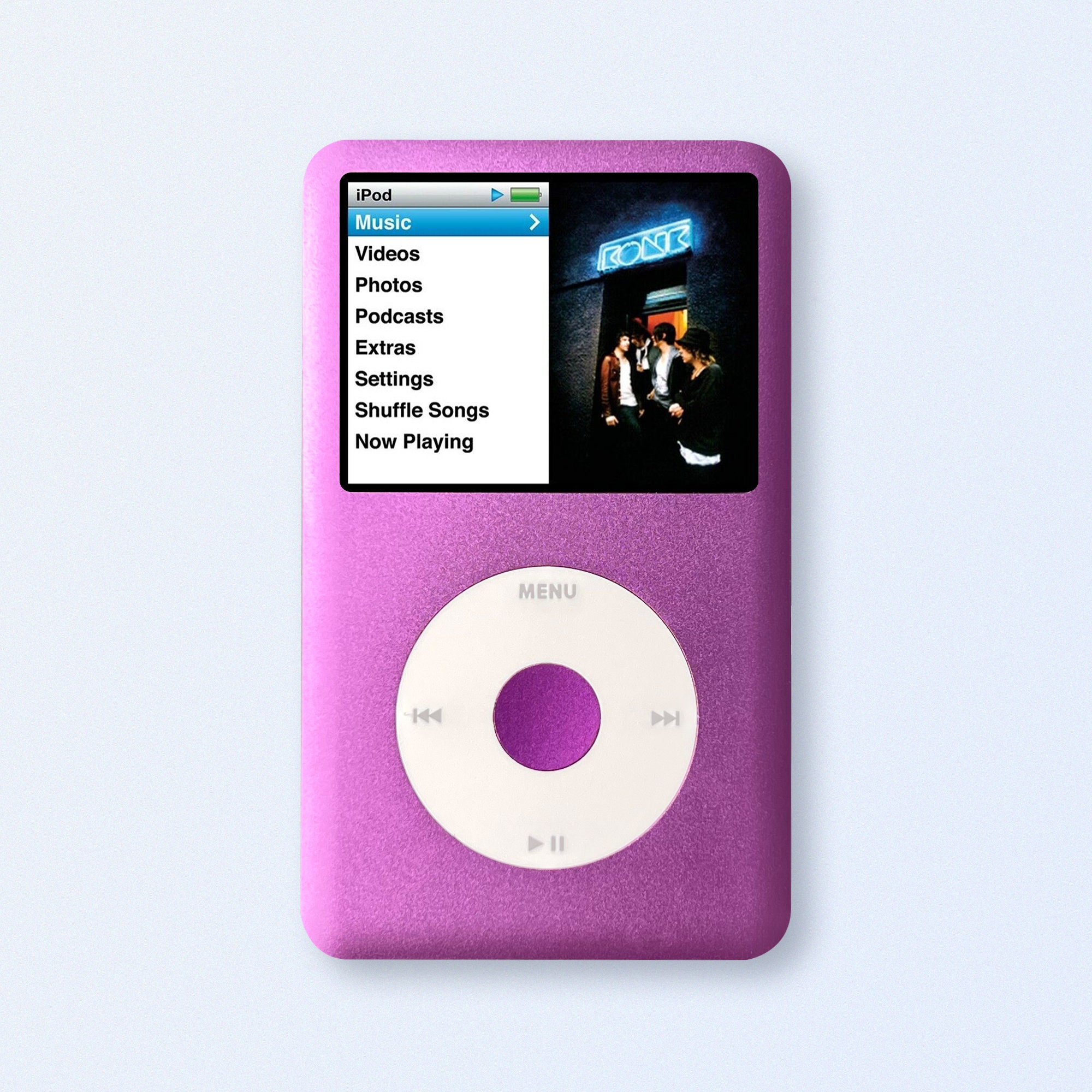 Purple Apple Ipod Classic 7th Gen, Upgraded SDXC, Custom Media
