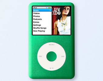 Green Apple Ipod Classic 7th Gen, Upgraded SDXC, Custom Media