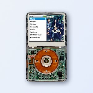 Customized iPod Video 5th Generation Professionally Upgraded iPod Classic Wolfson Dac Media Player Free Engraving Clear