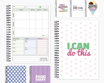food log book diet log book food planner diary diet etsy