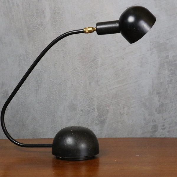 Black desk lamp - Italian work - Reconstruction period - Midcentury - 1950 - Dlg Stilnovo - Era Guariche Lacroix Biny