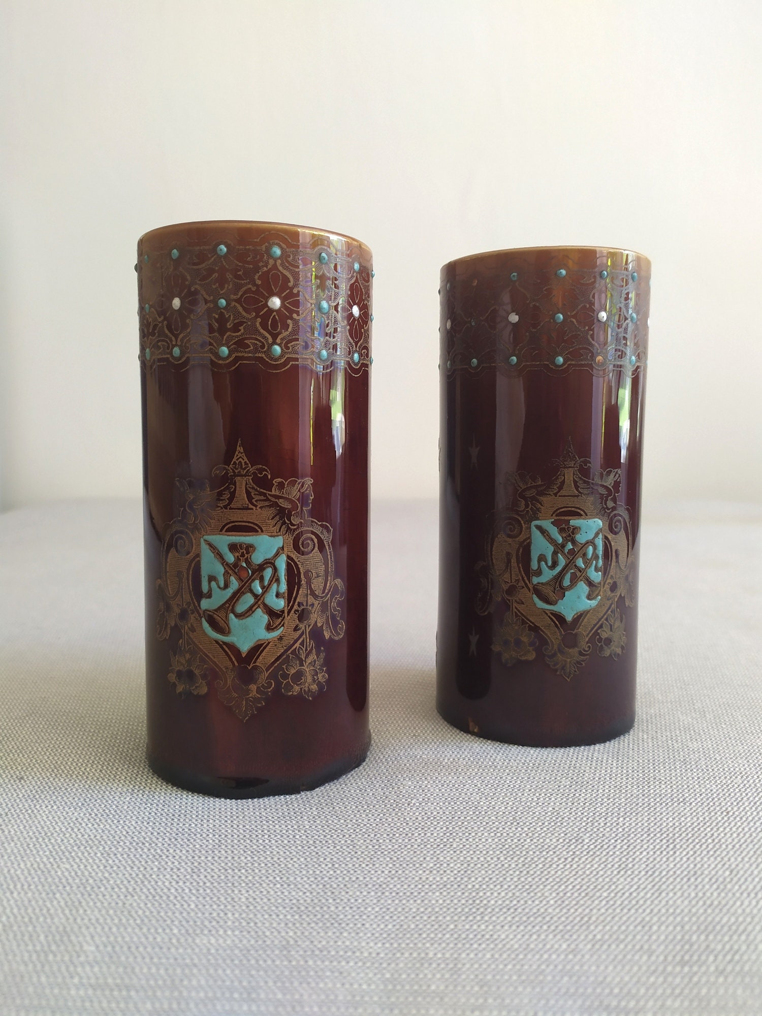 Paire De Vases En Céramique