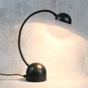 Schwarze Lampe von Nuovo Veneta Lumi – 70er – 80er – Italien – Ära Stilplast Colombo Botta Aulenti