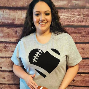 Heart Football Women's T-shirts in 7 Colors in Sizes - Etsy