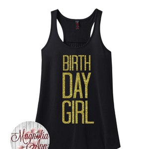 Birthday Girl, Birthday Shirt, Birthday Girls Shirt, Birthday Party Shirt, Birthday Shirts for Women, Plus Size Clothing, Plus Size Tank Top
