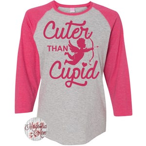Süßer als Amor Kleinkind Baseball Raglan T-shirt, Valentinstag Shirt, Kinder Valentinstag Shirt, Kleinkind Valentinstag Shirt, Kleinkind T-Shirt