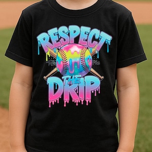 Achtung der Drip Baseball Shirt, Jungen Baseball Drip Shirt, Baseball Shirt für Kinder, Kinder Baseball Shirt, Jugend Baseball Shirt, Ice Cream Drip