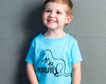 Rawr Dinosaur, T-Rex, Toddler T-Shirt in 11 Different Colors in Sizes 2T-5/6