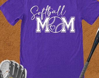 Softball Mom Shirt, Softball Shirt, Softball T-shirt, Softball Mom Shirt, Softball Mom Gift, Softball Mama Shirt, Softball Mama Tee, Mom Tee