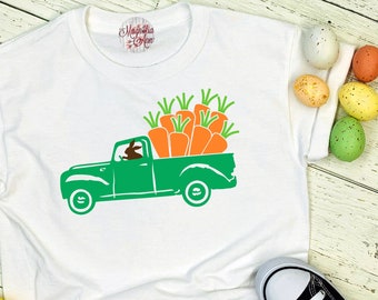 Camiseta de camión de Pascua, Camiseta de Pascua, Camiseta de Pascua para niños, Camiseta de Pascua para niños, Camiseta de Pascua para niñas, Camiseta de Pascua infantil, Camión de Pascua, Camiseta de conejito