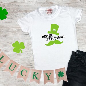 St Patricks Day Shirt, Mister Shenanigan, Boys St Patricks Day Shirt, Funny Kids St Pattys Shirt, St. Patricks Day Kids Shirt, Shamrock Tee