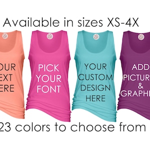 Custom Shirt, Custom Tank, Plus Size Tank Top, Plus Size Clothing, Plus Size Clothing, Personalized Tank Top, Gift for Her, Gift for Mom