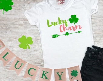 Lucky Charm Shirt, St Patrick's Day Shirt, St. Patricks Day Kids Shirt, Girls St Patricks Day Shirt, Boys St Patricks Day Shirt