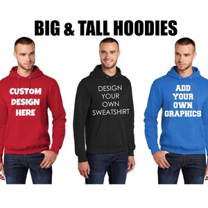 Custom tall hoodies online
