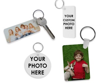 Llavero con foto, Llavero con foto de regalo, Llavero personalizado de doble cara con foto, Diseña tu propio llavero, Llavero personalizado, Regalo con foto, Regalo para ella