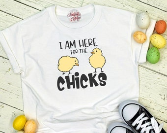Je suis ici pour les poussins, chemise de Pâques, chemise de Pâques pour enfants, chemise de Pâques pour garçons, t-shirts de Pâques pour enfants, chemise de Pâques pour tout-petits, chemise de Pâques drôle